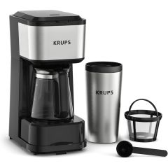 Cafetiere a filtre + mug Krups KM207D10