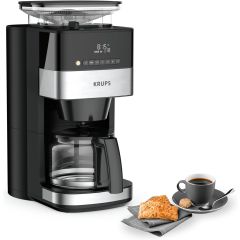 Cafetiere filtre programmable Grind Aroma avec broyeur a grains Krups KM832810