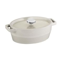 Cocotte ovale 29 cm 3,9L galène blanc Pyrex SC1AC29/6141