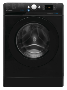 Lave-linge séchant noir 7kg / 6 kg Indesit BDE761682XKFRN